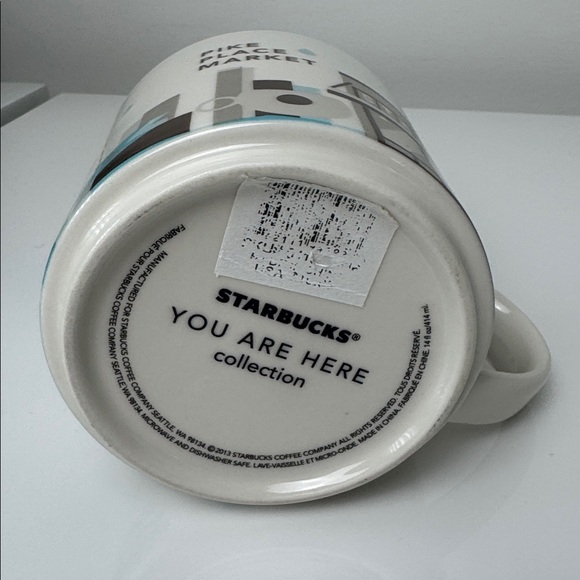 New Starbucks ‘You are Here’ Pike Place Market Mug - White and Blue - Picture 4 of 4